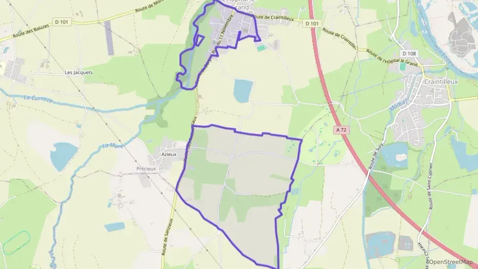 Maison 80 m² trois pièces à vendre à L`Hôpital-le-Grand Maison 80 m² trois pièces à vendre à L`Hôpital-le-Grand