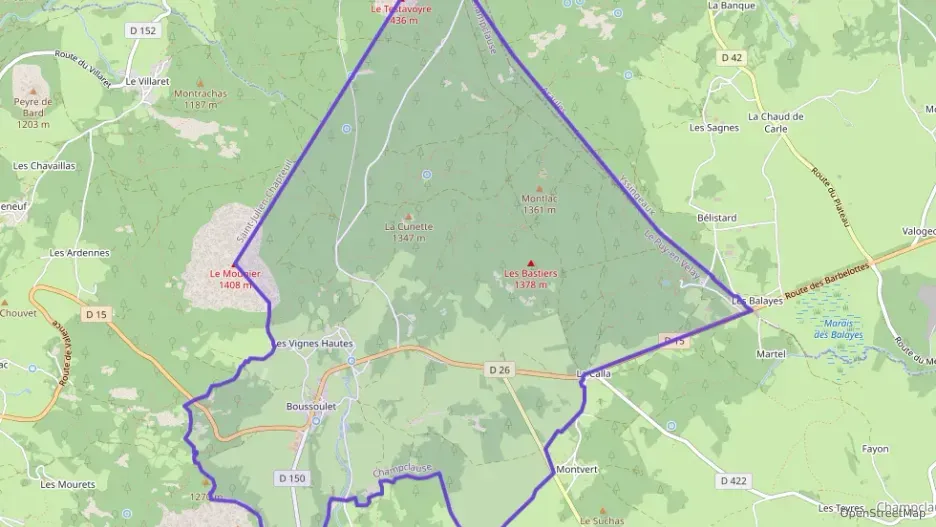 Maison 94 m² quatre pièces à vendre à Champclause