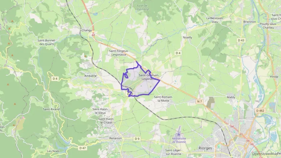 Maison 104 m² quatre pièces à vendre à Saint-Germain-Lespinasse