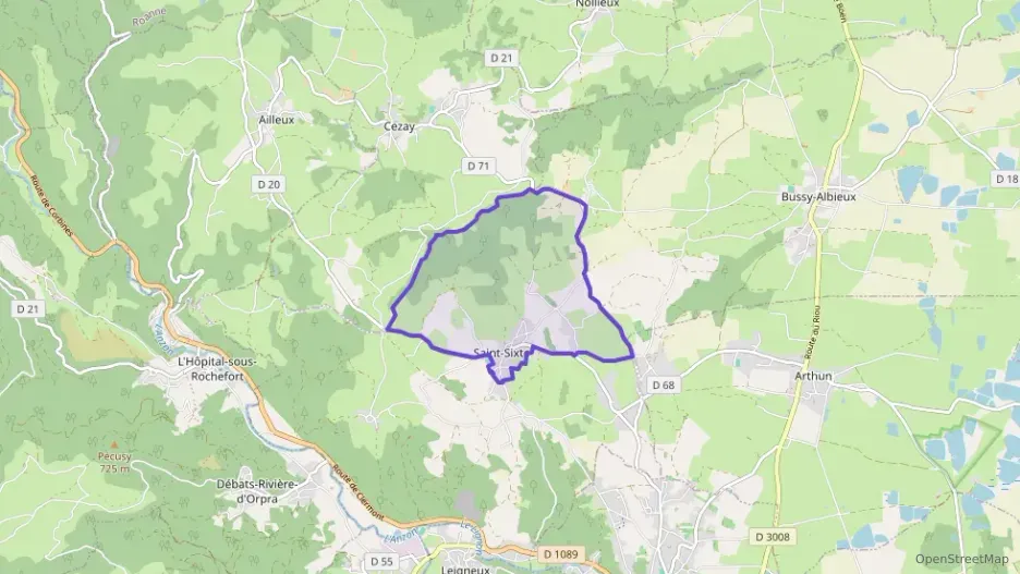 Maison 90 m² quatre pièces à vendre à Saint-Sixte