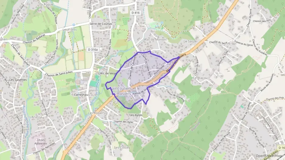 Maison 54 m² trois pièces à vendre à Saint-Julien-les-Rosiers Maison 54 m² trois pièces à vendre à Saint-Julien-les-Rosiers