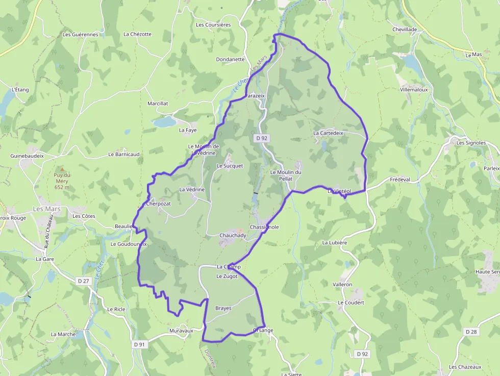 Maison 93 m² quatre pièces à vendre à Dontreix