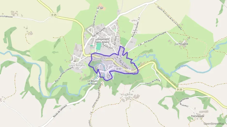 Maison 105 m² sept pièces à vendre à Salmiech Maison 105 m² sept pièces à vendre à Salmiech