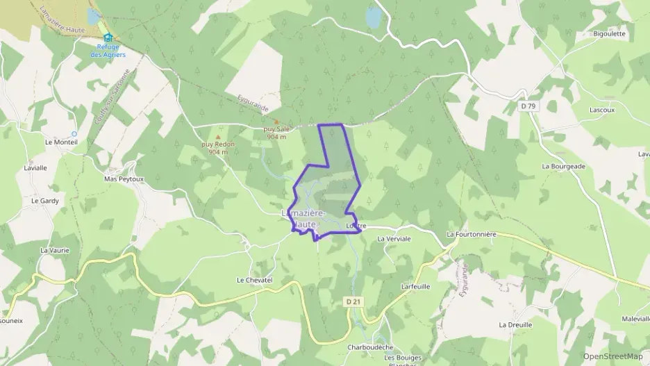 Maison 60 m² trois pièces à vendre à Lamazière-Haute Maison 60 m² trois pièces à vendre à Lamazière-Haute