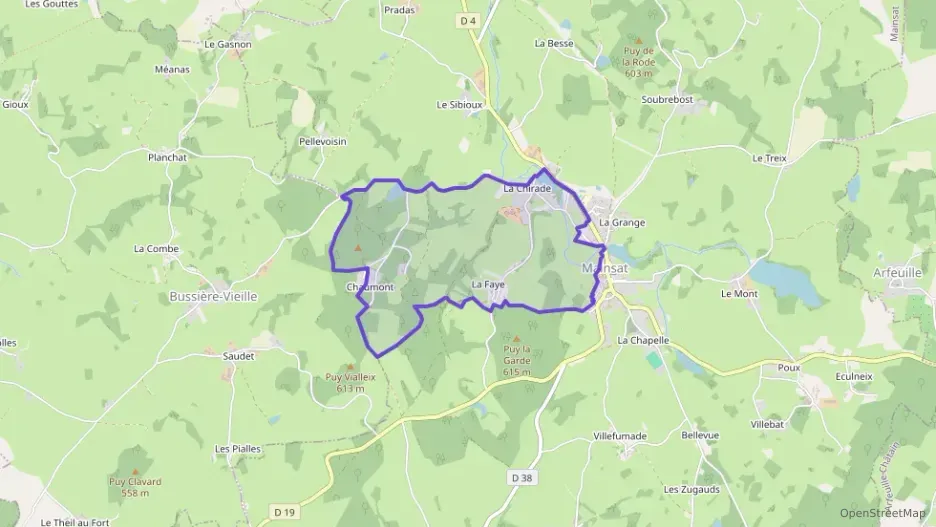 Maison 162 m² cinq pièces à vendre à Mainsat Maison 162 m² cinq pièces à vendre à Mainsat