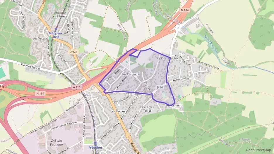 Maison 96 m² quatre pièces à vendre à Frépillon