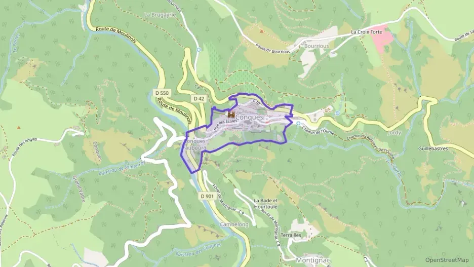 Maison 84 m² cinq pièces à vendre à Conques-en-Rouergue