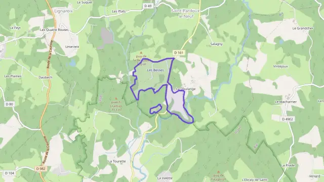 Maison 82 m² quatre pièces à vendre à Saint-Pardoux-le-Neuf