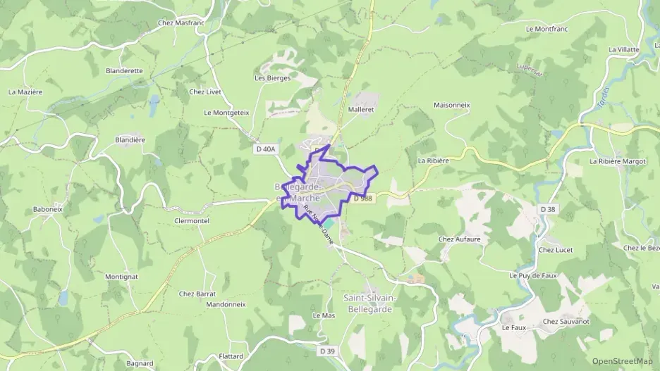 Maison 59 m² quatre pièces à vendre à Bellegarde-en-Marche