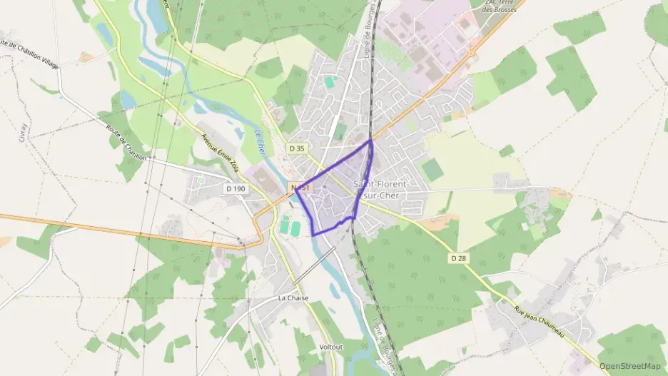 Maison 68 m² quatre pièces à vendre à Saint-Florent-sur-Cher Maison 68 m² quatre pièces à vendre à Saint-Florent-sur-Cher