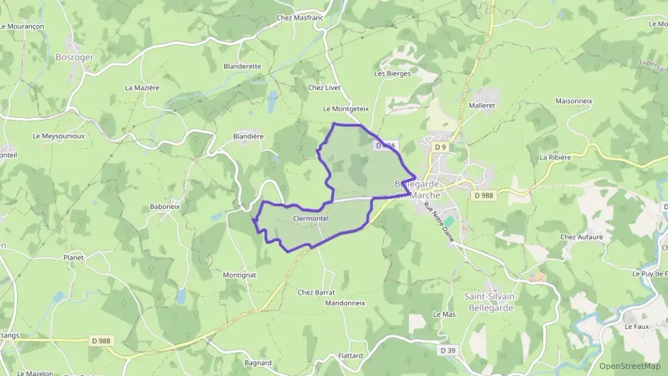Maison 75 m² quatre pièces à vendre à Bellegarde-en-Marche