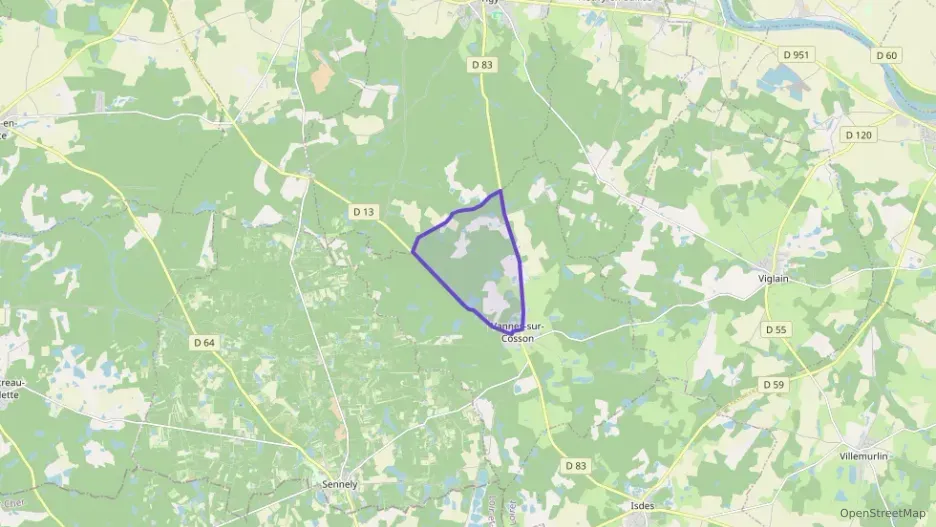 Maison 117 m² six pièces à vendre à Vannes-sur-Cosson