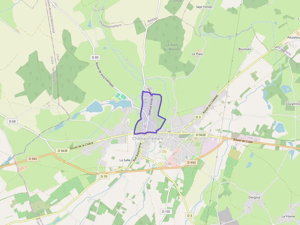 Maison 77 m² quatre pièces à vendre à Châteaumeillant