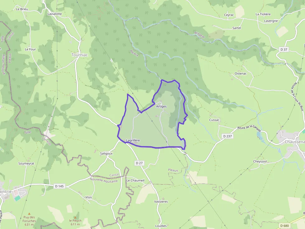 Maison 80 m² trois pièces à vendre à Pleaux