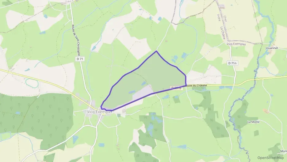 Maison 86 m² trois pièces à vendre à Vicq-Exemplet Maison 86 m² trois pièces à vendre à Vicq-Exemplet