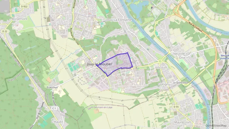 Maison 68 m² trois pièces à vendre à Jouy-le-Moutier Maison 68 m² trois pièces à vendre à Jouy-le-Moutier