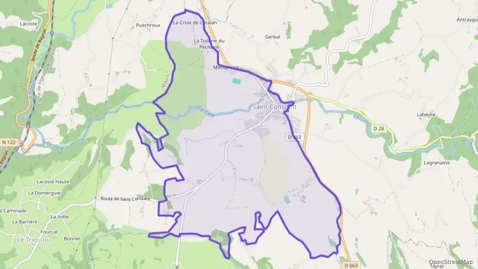 Maison 111 m² quatre pièces à vendre à Saint-Constant-Fournoulès