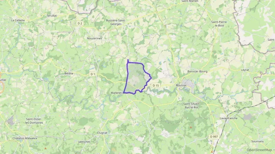 Maison 117 m² trois pièces à vendre à Malleret-Boussac Maison 117 m² trois pièces à vendre à Malleret-Boussac