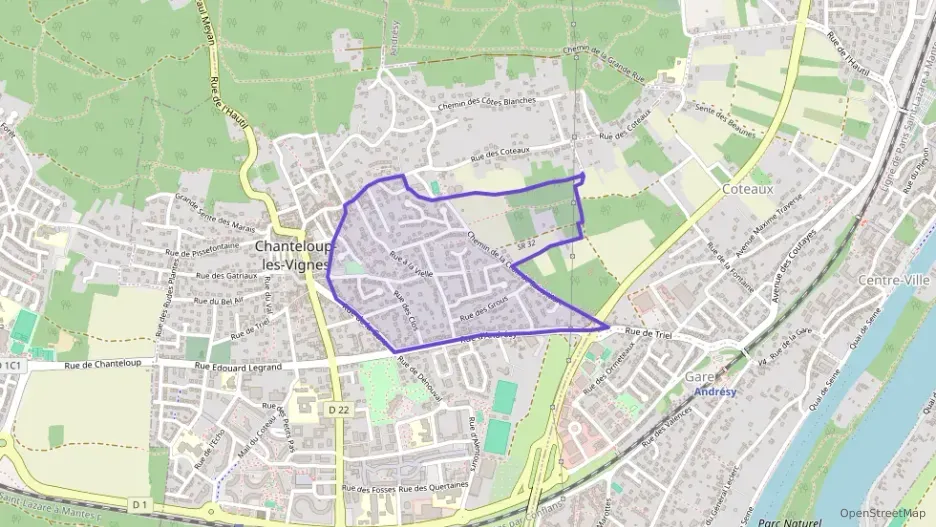 Maison 92 m² quatre pièces à vendre à Chanteloup-les-Vignes