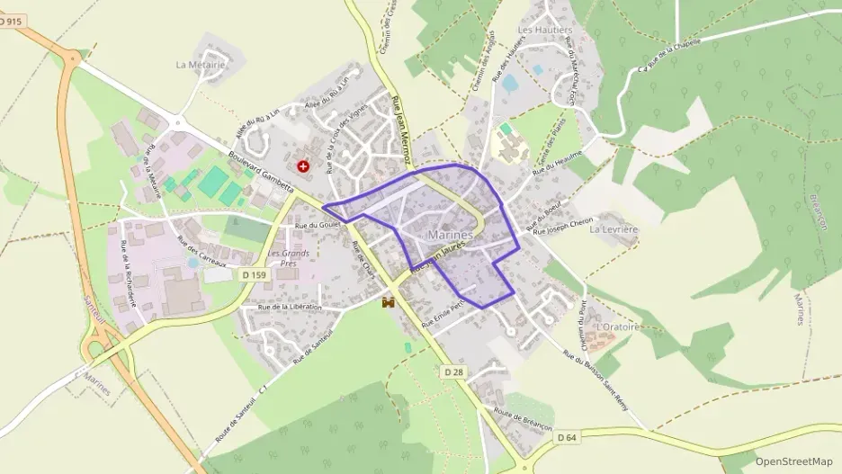 Maison 90 m² cinq pièces à vendre à Marines Maison 90 m² cinq pièces à vendre à Marines