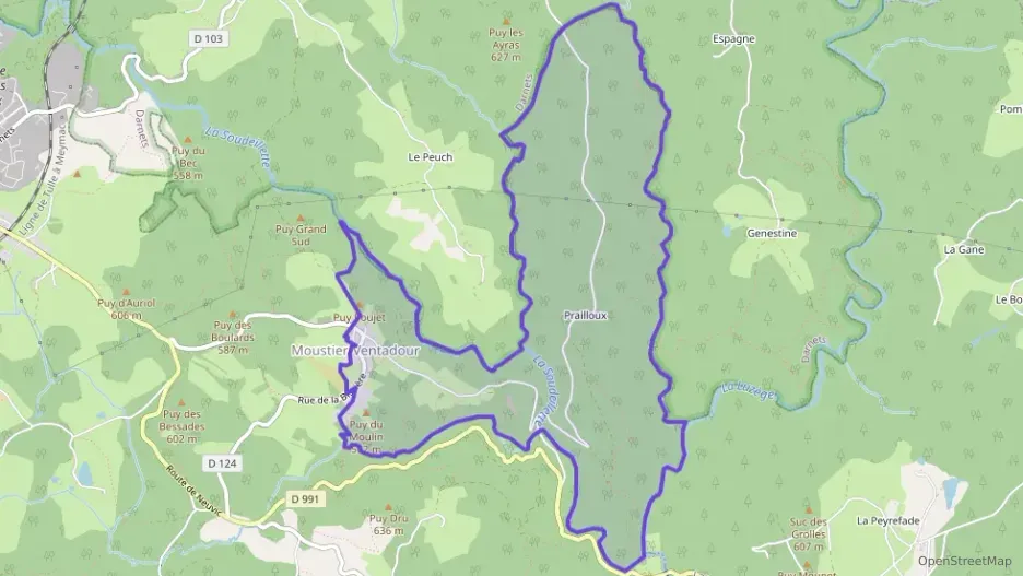 Maison 60 m² trois pièces à vendre à Moustier-Ventadour Maison 60 m² trois pièces à vendre à Moustier-Ventadour