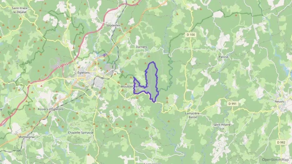 Maison 60 m² trois pièces à vendre à Moustier-Ventadour Maison 60 m² trois pièces à vendre à Moustier-Ventadour