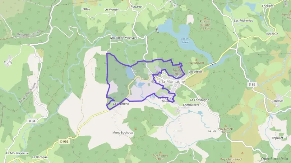 Maison 100 m² quatre pièces à vendre à Faux-la-Montagne