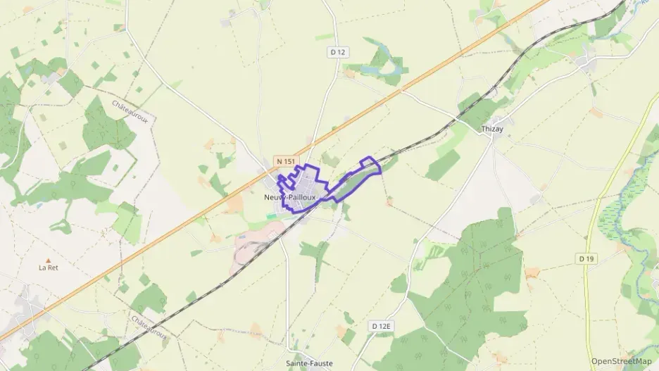 Maison 151 m² sept pièces à vendre à Neuvy-Pailloux Maison 151 m² sept pièces à vendre à Neuvy-Pailloux