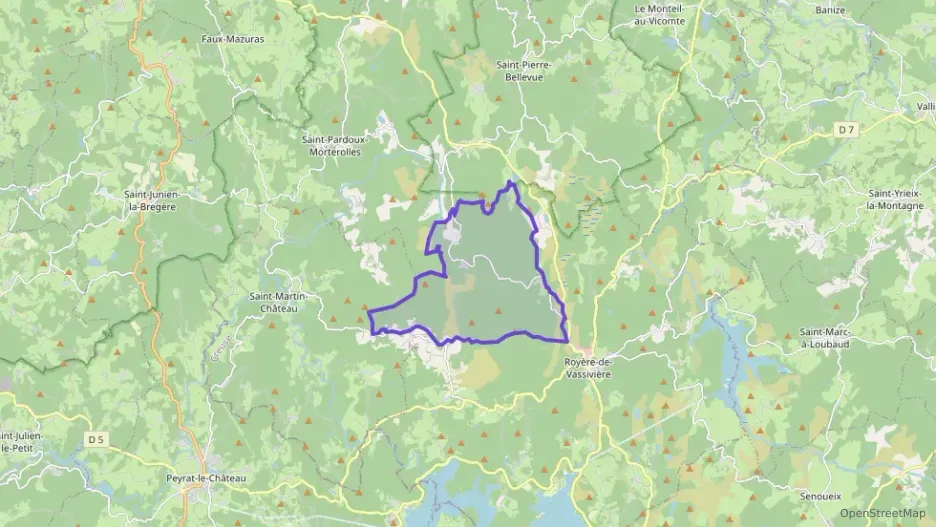 Maison 50 m² quatre pièces à vendre à Royère-de-Vassivière