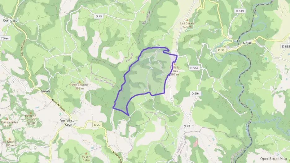 Maison 88 m² quatre pièces à vendre à Najac