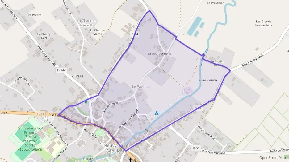 Maison 85 m² quatre pièces à vendre à Neuvy-Saint-Sépulchre Maison 85 m² quatre pièces à vendre à Neuvy-Saint-Sépulchre