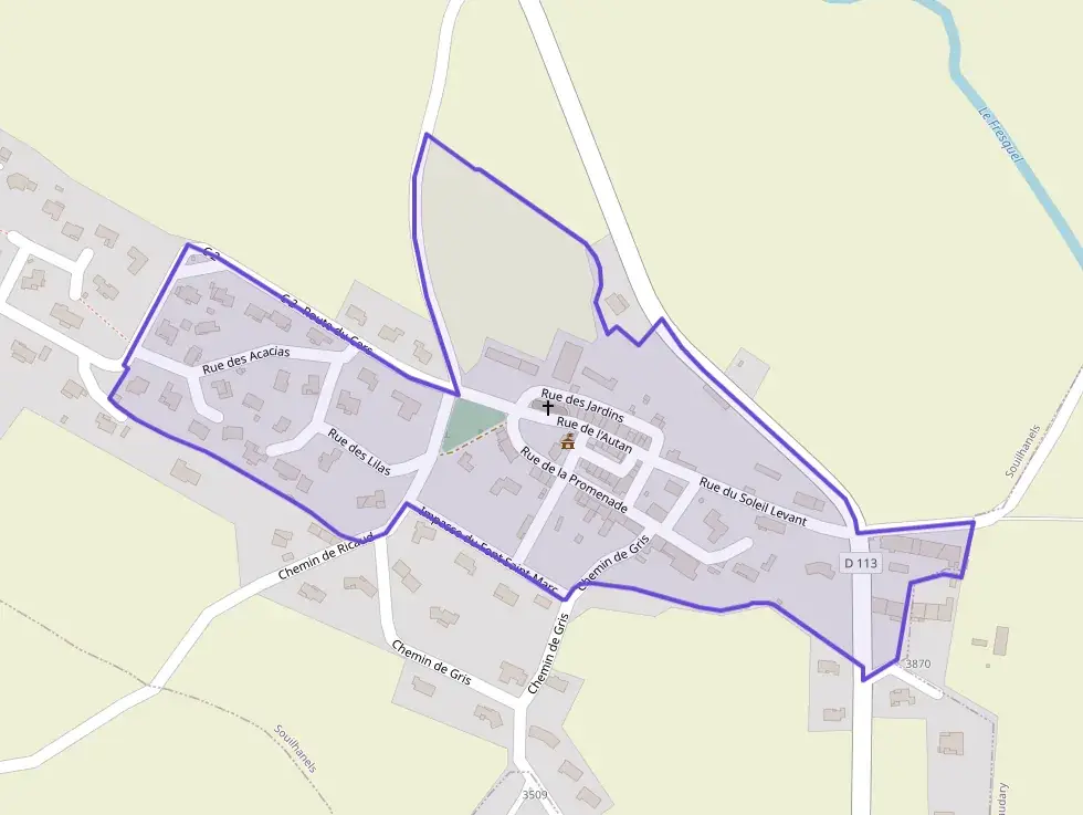 Maison 89 m² quatre pièces à vendre à Souilhanels