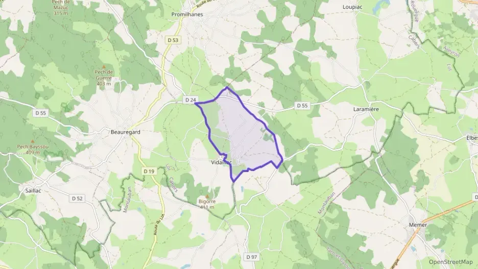 Maison 55 m² quatre pièces à vendre à Vidaillac