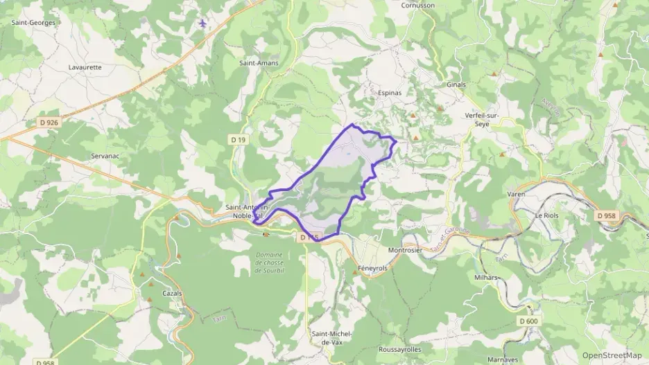 Maison 100 m² quatre pièces à vendre à Saint-Antonin-Noble-Val