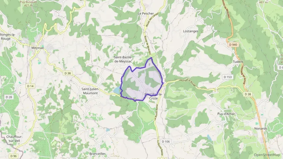 Maison 87 m² quatre pièces à vendre à Marcillac-la-Croze