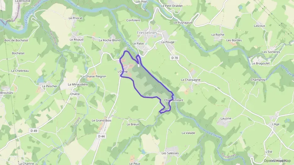 Maison 76 m² quatre pièces à vendre à Fresselines