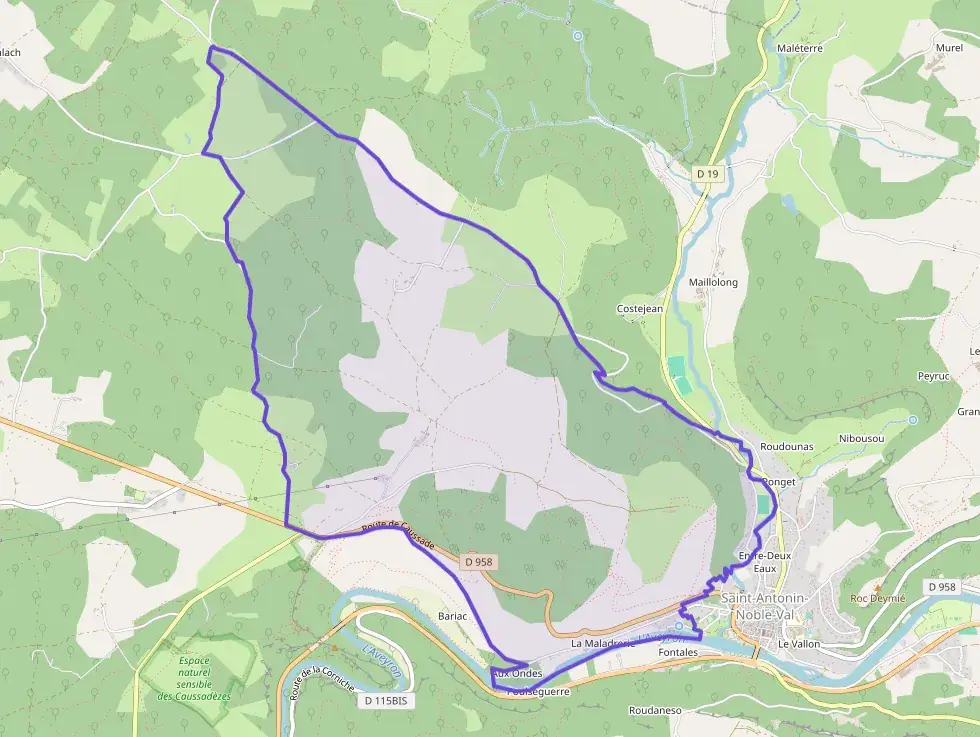 Maison 76 m² quatre pièces à vendre à Saint-Antonin-Noble-Val