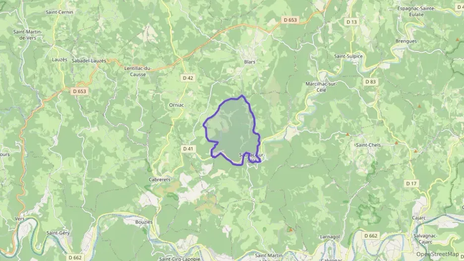 Maison 80 m² quatre pièces à vendre à Sauliac-sur-Célé