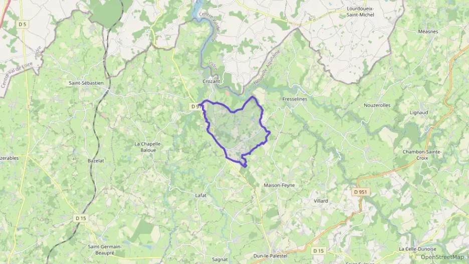 Maison 83 m² quatre pièces à vendre à Crozant Maison 83 m² quatre pièces à vendre à Crozant