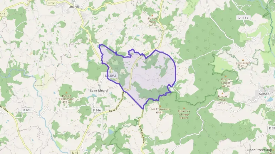 Maison 90 m² quatre pièces à vendre à Saint-Méard