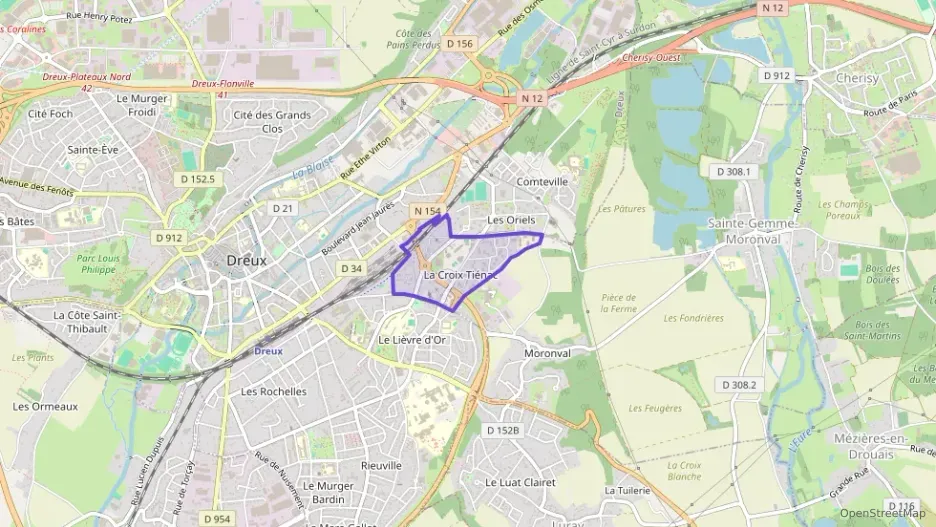 Maison 75 m² quatre pièces à vendre à Dreux
