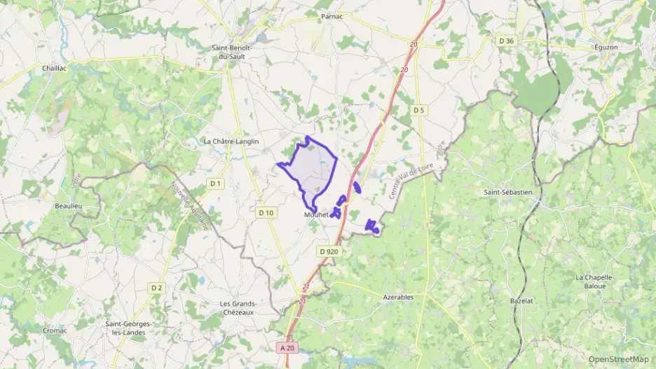 Maison 102 m² cinq pièces à vendre à Mouhet Maison 102 m² cinq pièces à vendre à Mouhet