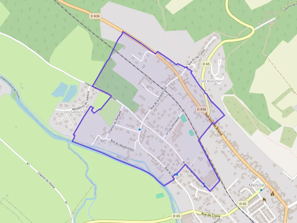 Maison 95 m² quatre pièces à vendre à Ménilles Maison 95 m² quatre pièces à vendre à Ménilles