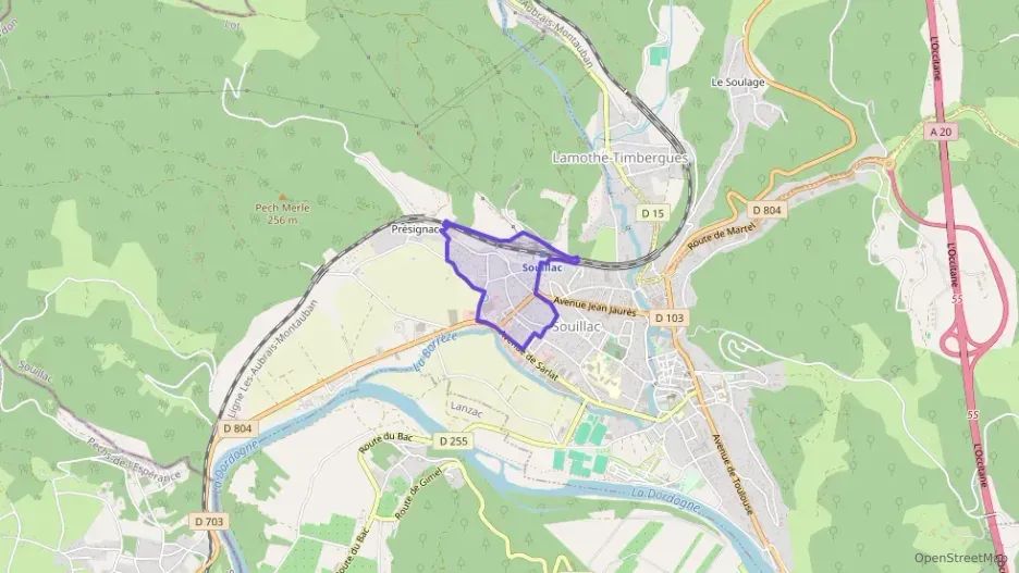 Maison 85 m² quatre pièces à vendre à Souillac