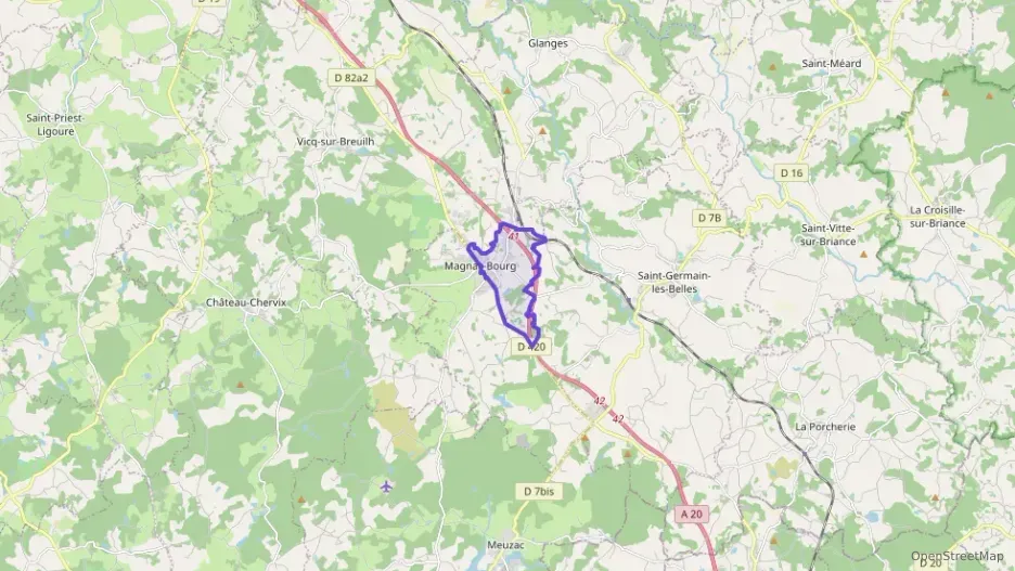 Maison 92 m² quatre pièces à vendre à Magnac-Bourg