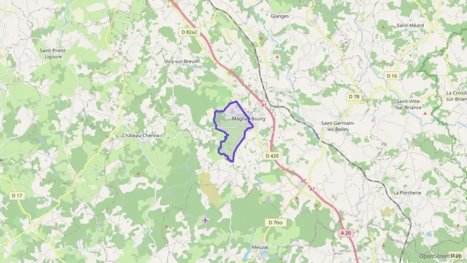 Maison 68 m² quatre pièces à vendre à Magnac-Bourg
