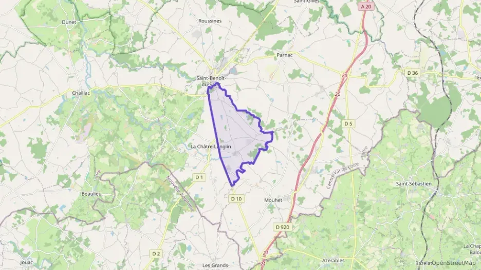 Maison 55 m² trois pièces à vendre à La Châtre-Langlin