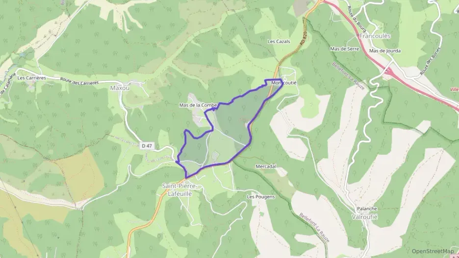 Maison 90 m² trois pièces à vendre à Saint-Pierre-Lafeuille