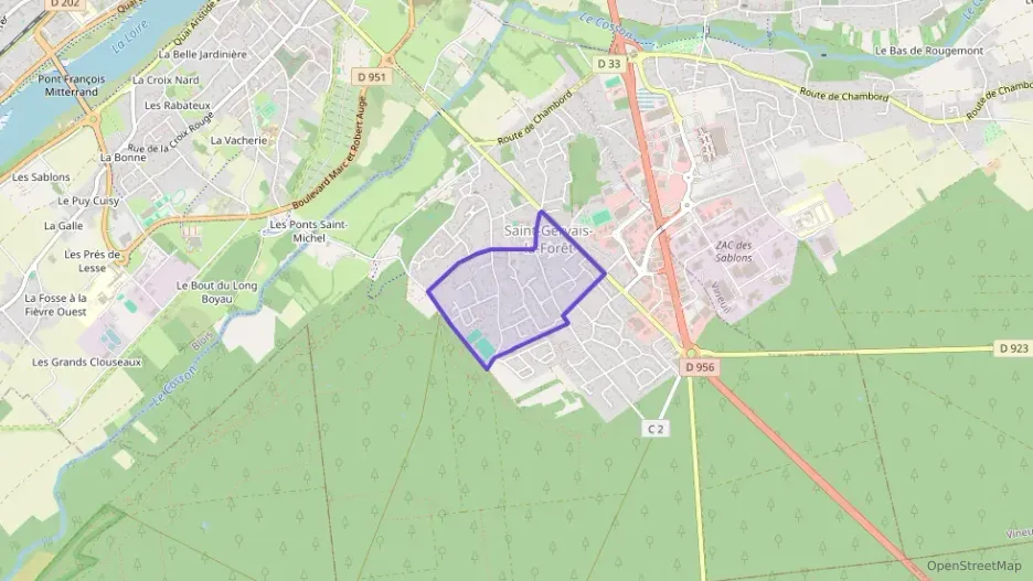 Maison 85 m² quatre pièces à vendre à Saint-Gervais-la-Forêt