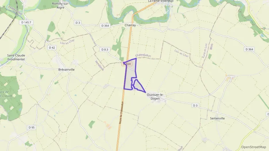 Maison 90 m² quatre pièces à vendre à Ouzouer-le-Doyen